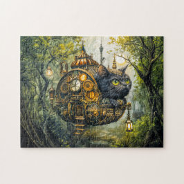 Puzzle Gato místico de relojería