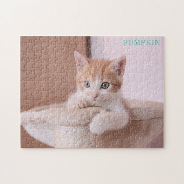 Puzzle Gato naranja en el árbol del gato /Naranja Kitten (Horizontal)