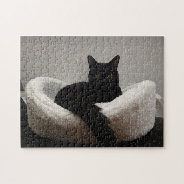Puzzle Gato negro (Horizontal)