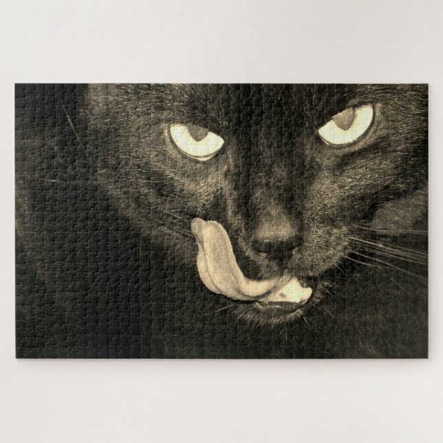 Puzzle Gato negro (Horizontal)