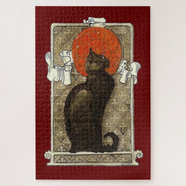 Puzzle Gato negro, Alexandre Steinlen (Vertical)
