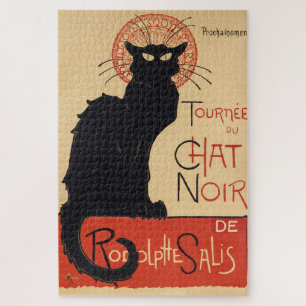 Puzzle Gato negro chic Art Nouveau de Steinlen impresión