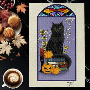Puzzle Gato negro de Art Nouveau