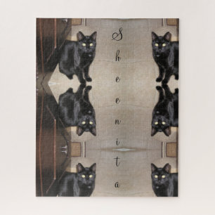 Puzzle Gato negro rompe