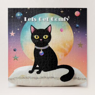 Puzzle Gato Negro - Vamos a estar cómodos