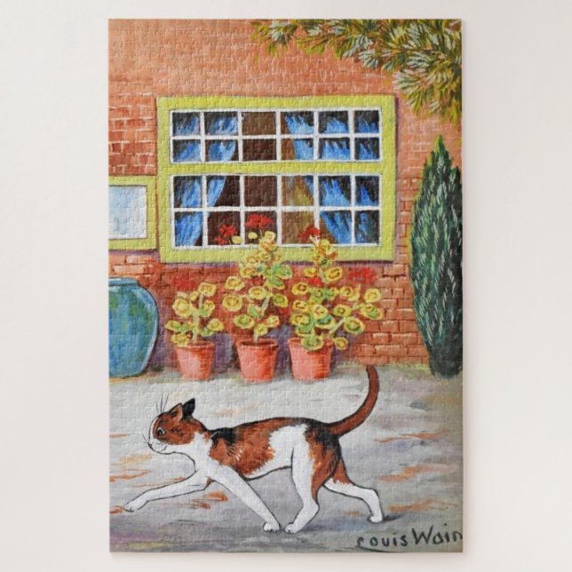 Puzzle Gato Prowling, Louis Wain (Vertical)