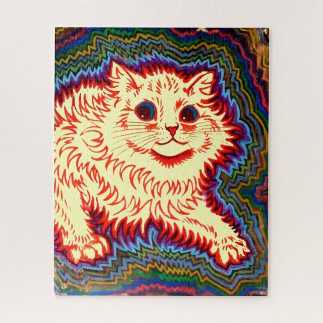 Puzzle Gato Psicodélico Vintage de Louis Wain (Vertical)