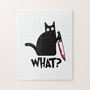 Puzzle Gato Qué_ Gracioso Gato Negro 
