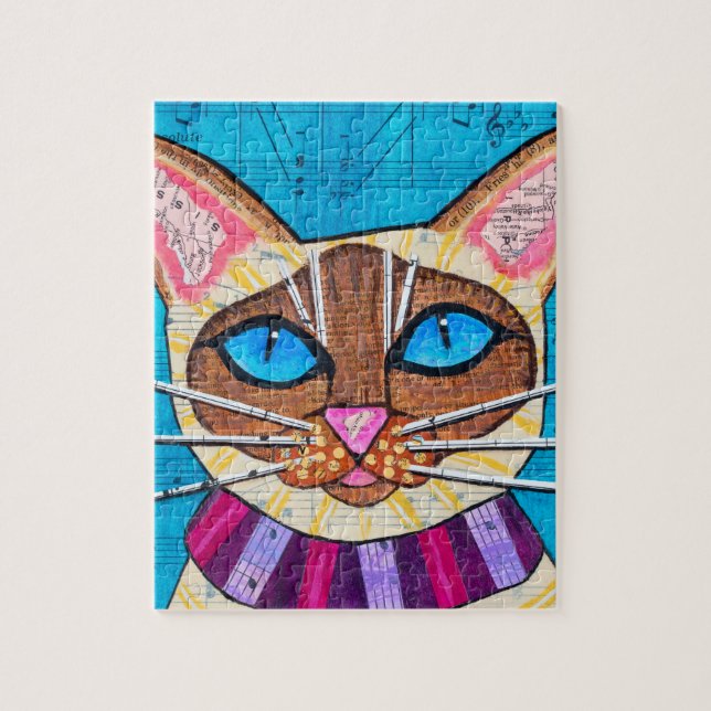 Puzzle Gato siamés (Vertical)