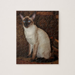 Puzzle Gato siamés elegante