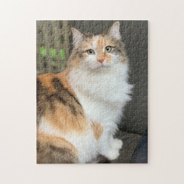 Puzzle Gato sinuoso de Calico Kitty (Vertical)