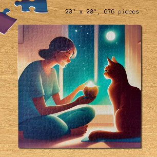 Puzzle gato terapeuta