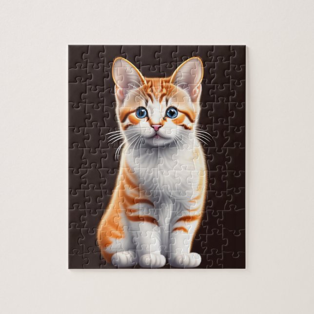 Puzzle Gato, un gatito sucio (Vertical)