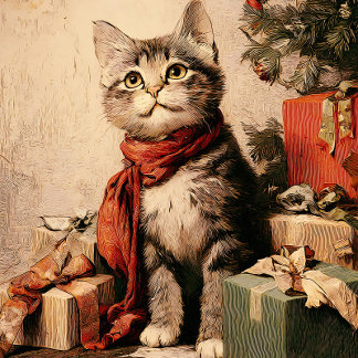 Puzzle Gato Victoriano Antiguo Lindo de 520 Piezas