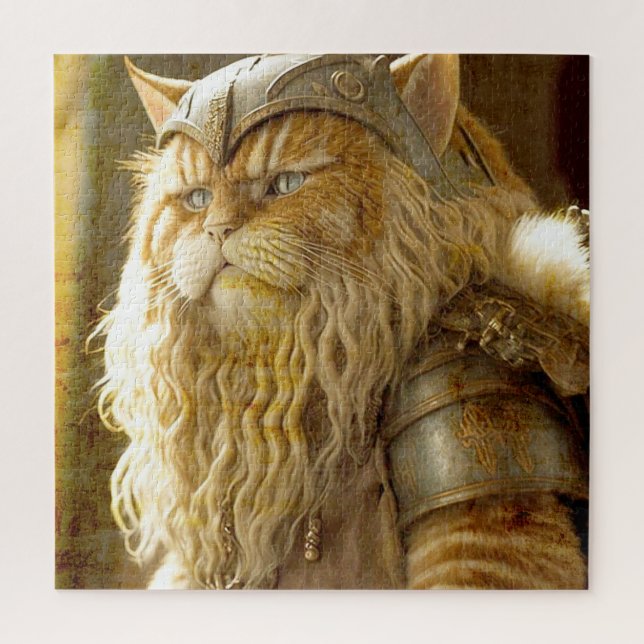 Puzzle Gato Viejo Viking. (Vertical)