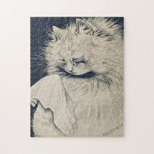 Puzzle Gato vintage de Louis William Wain