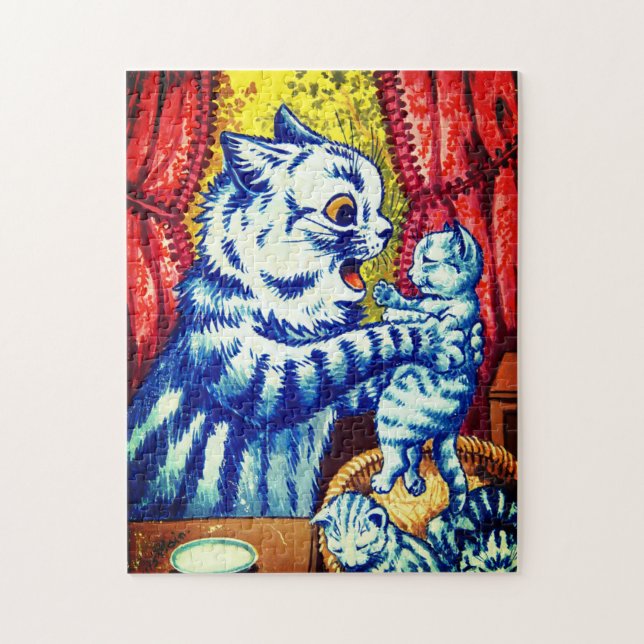 Puzzle Gato y sus gatitos (Vertical)
