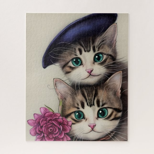 Puzzle Gatos atigrados (Vertical)