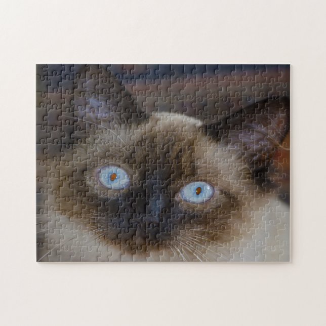 Puzzle Gatos balineses. (Horizontal)