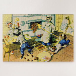 Puzzle Gatos caóticos de panadería de Mainzer
