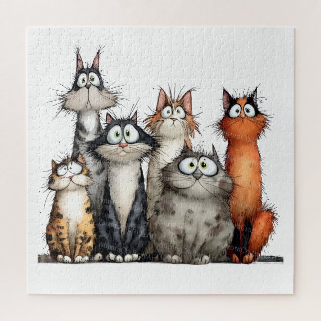 Puzzle Gatos caprichosos (Vertical)