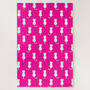 Puzzle Gatos caprichosos para siempre Fucsia