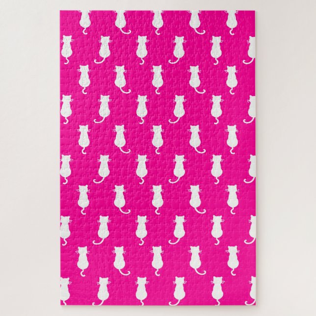 Puzzle Gatos caprichosos para siempre Fucsia (Vertical)