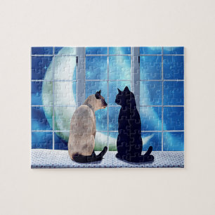 Puzzle Gatos de la ventana