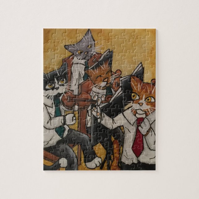 Puzzle Gatos de orquesta (Vertical)