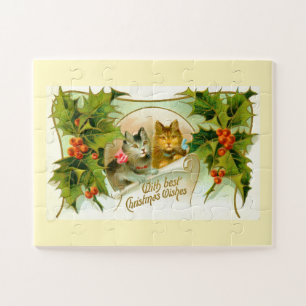 Puzzle Gatos del navidad