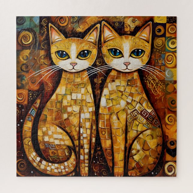 Puzzle Gatos del sol (Vertical)