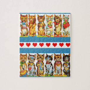 Puzzle gatos felices
