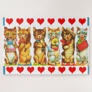 Puzzle gatos felices