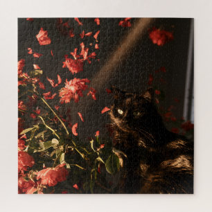 Puzzle Gatos Flor de Medianoche