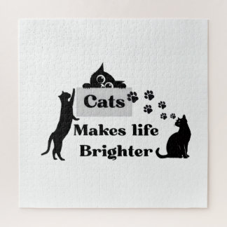 Puzzle Gatos Hacen la Vida más Brillante – Inspira Dulce