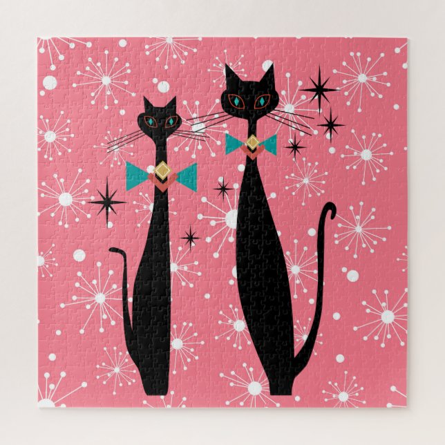 Puzzle Gatos modernos de Guay de mediados del siglo (Vertical)