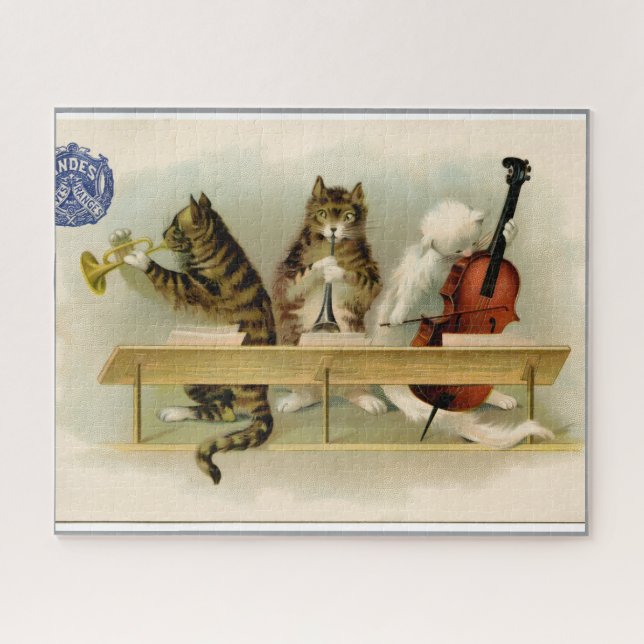 Puzzle "Gatos Musicales" (Horizontal)