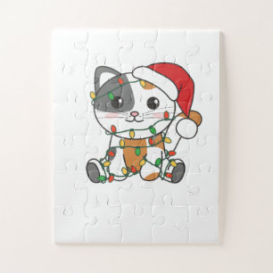 Puzzle Gatos Navidades Animales de Invierno Gatos