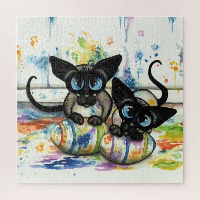 Puzzle Gatos siameses por Bihrle (Vertical)