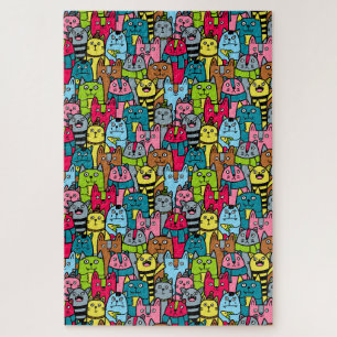 Puzzle Gatos y gatos