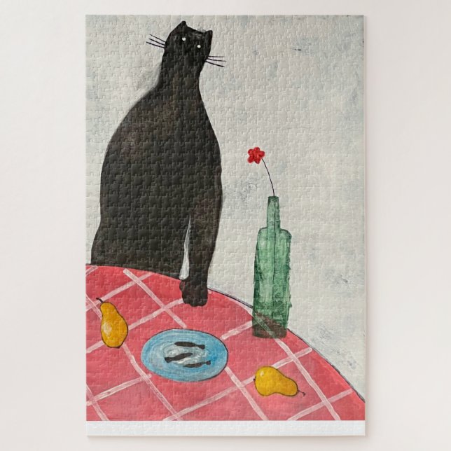 Puzzle Gatos y peces (Vertical)