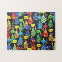 Gatos y ratones coloridos