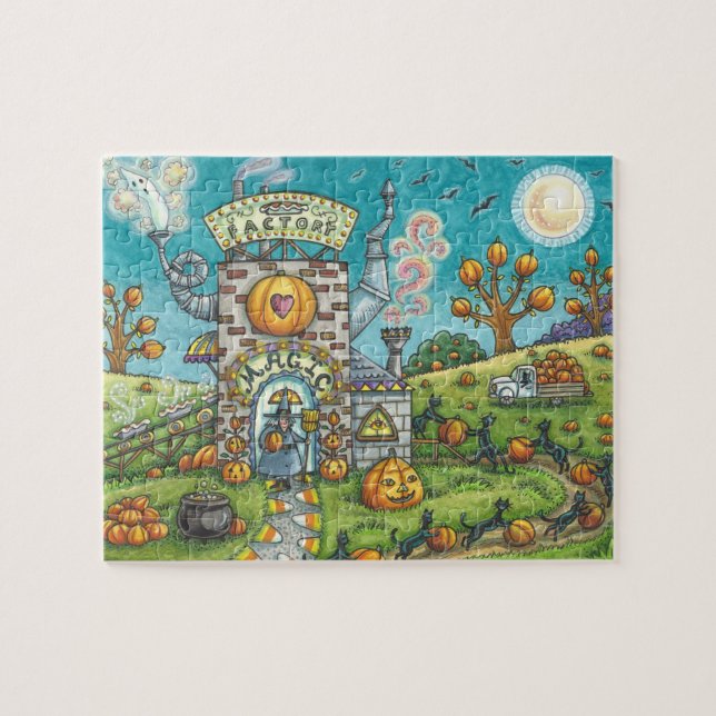 PUZZLE GATOS Y TESTIGOS NEGROS, PUMPKIN PIE FACTORY PUZZL (Horizontal)