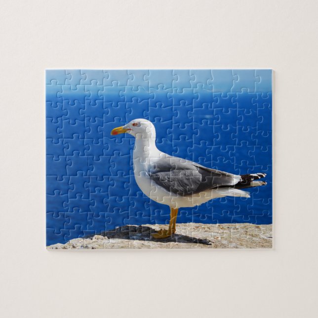 Puzzle Gaviota en la playa (Horizontal)