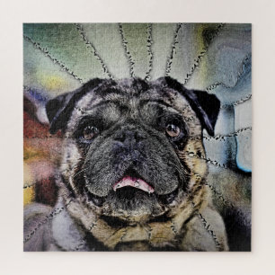 Puzzle Gaza hipnótica - Perro pug