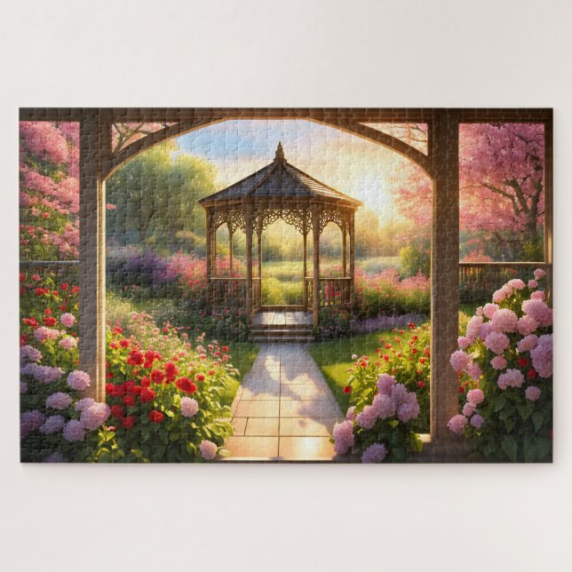 Puzzle Gazebo en el Jardín (Horizontal)