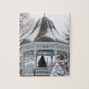 Puzzle Gazebo en la nieve