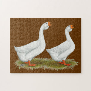 Puzzle Geese africano blanco