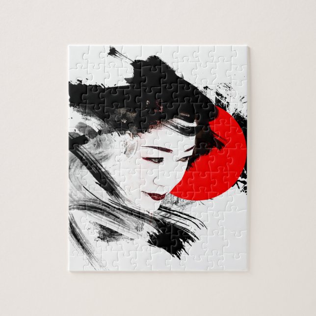 Puzzle Geisha japonés (Vertical)