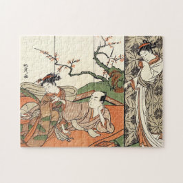 Puzzle Geisha maiko ukiyo-e de Japón oriental